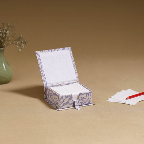 Purple - handcrafted printed card holder with slips 28