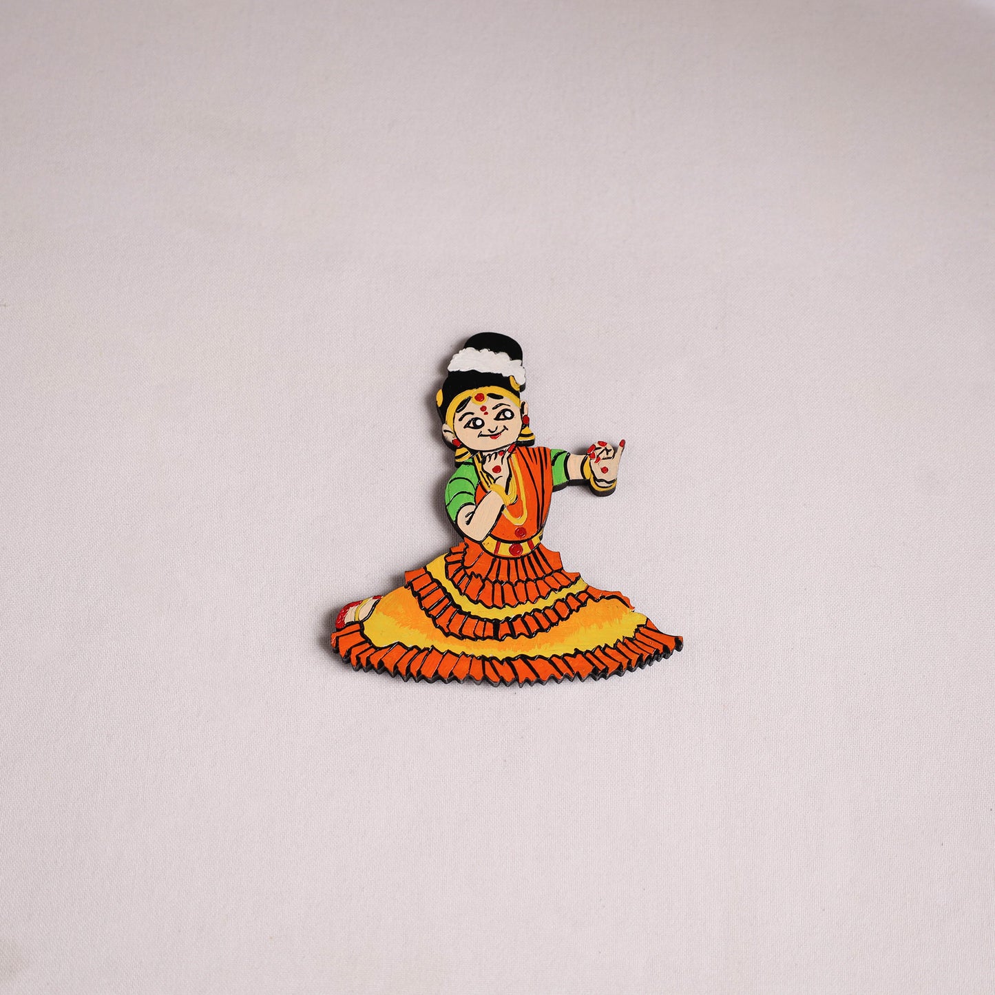 Dancing Doll Handpainted Wooden Fridge Magnet 11