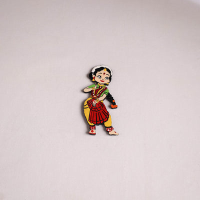 Dancing Doll Handpainted Wooden Fridge Magnet 13