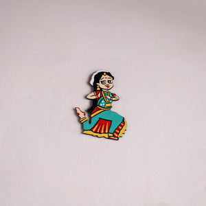 Multicolor - Dancing Doll Handpainted Wooden Fridge Magnet 07