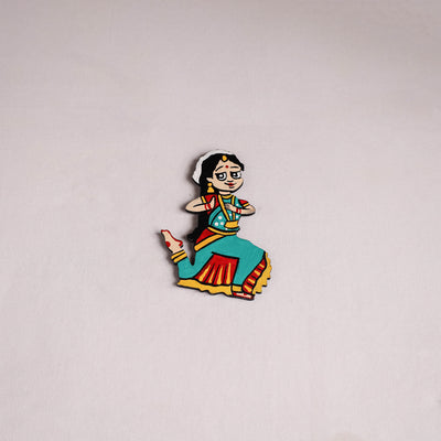 Dancing Doll Handpainted Wooden Fridge Magnet 07