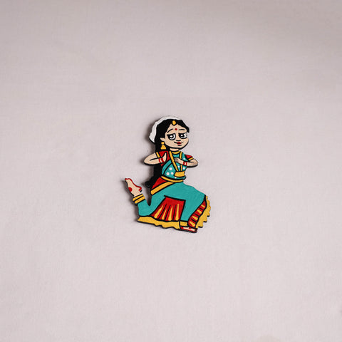 Multicolor - Dancing Doll Handpainted Wooden Fridge Magnet 07