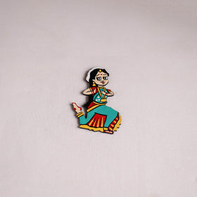 Dancing Doll Handpainted Wooden Fridge Magnet 07