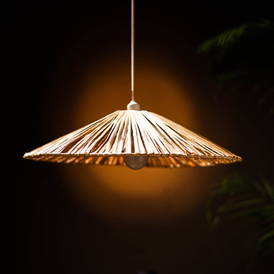 Greenkraft Solane Handcrafted Banana Fiber Lampshade for Home Decor 61