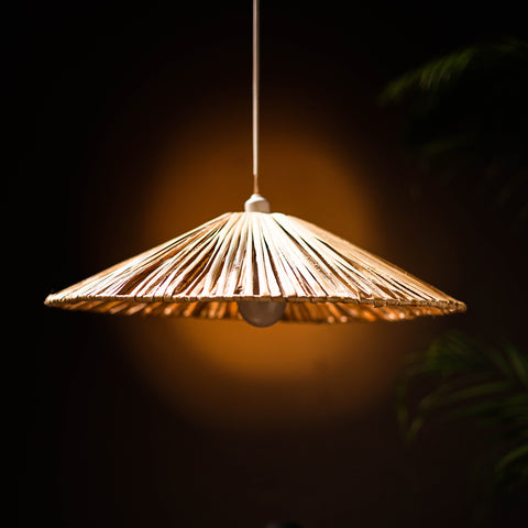 Greenkraft Solane Handcrafted Banana Fiber Lampshade for Home Decor 61