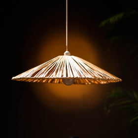 Greenkraft Solane Handcrafted Banana Fiber Lampshade for Home Decor 61