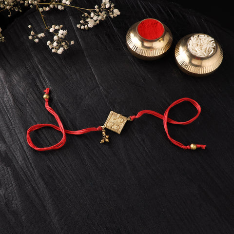 Tribal Dokra Brass Rakhi by Miharu 56