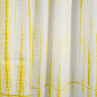 Yellow - Tie & Dye Cotton Shibori Curtain for Door (Set of 2) 09