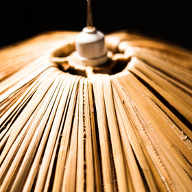 Greenkraft Solane Handcrafted Banana Fiber Lampshade for Home Decor 61
