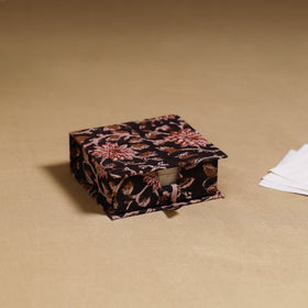 Black - handcrafted printed card holder with slips 33