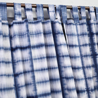 Blue - Tie & Dye Cotton Shibori Curtain for Door (Set of 2) 10