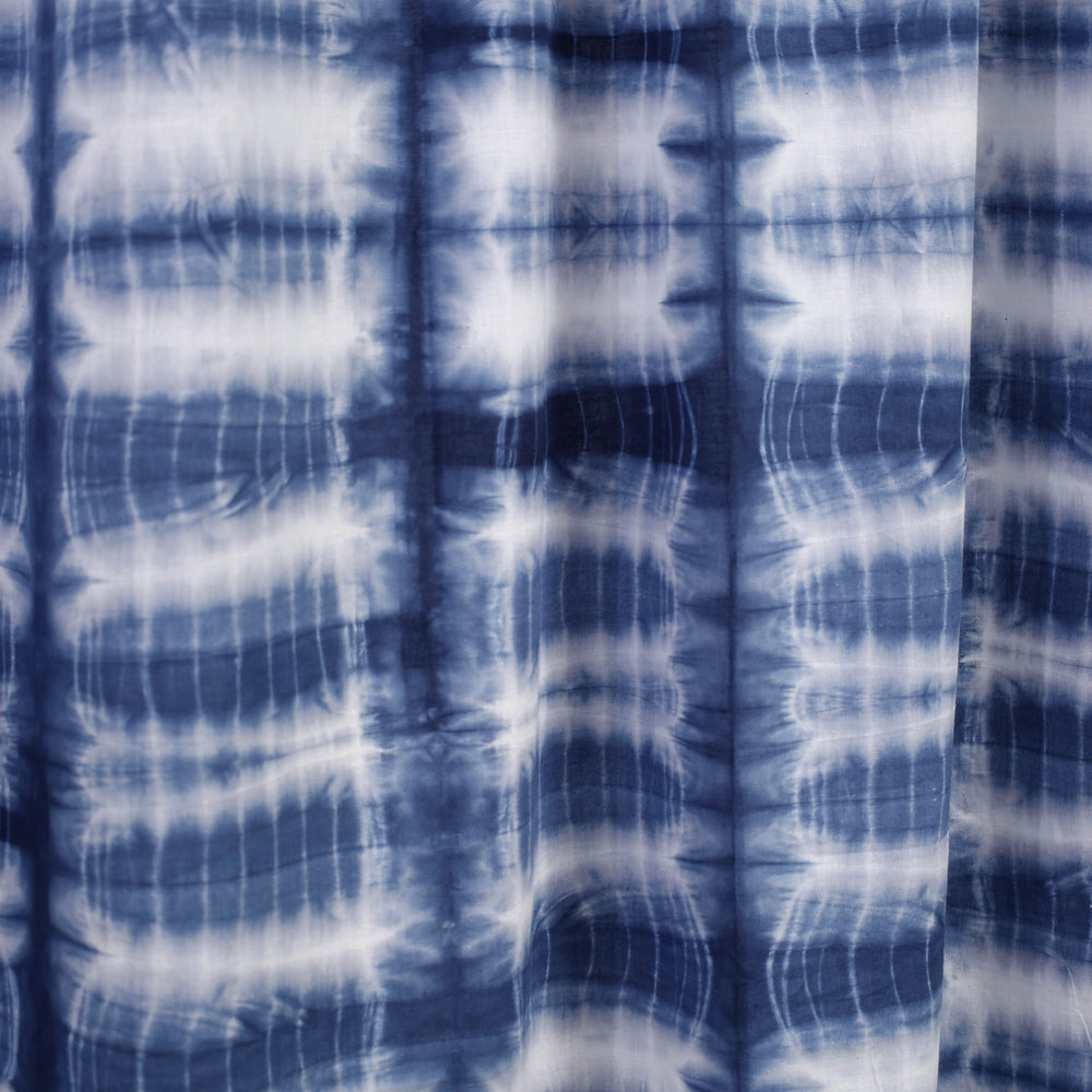 Blue - Tie & Dye Cotton Shibori Curtain for Door (Set of 2) 10