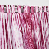 Pink - Tie & Dye Cotton Shibori Curtain for Door (Set of 2) 11