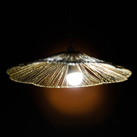 Greenkraft Solane Handcrafted Banana Fiber Lampshade for Home Decor 62