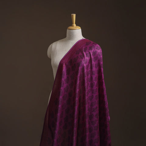 Bagh Hand Block Print Chanderi Silk Natural Dyed Handloom Fabric 03