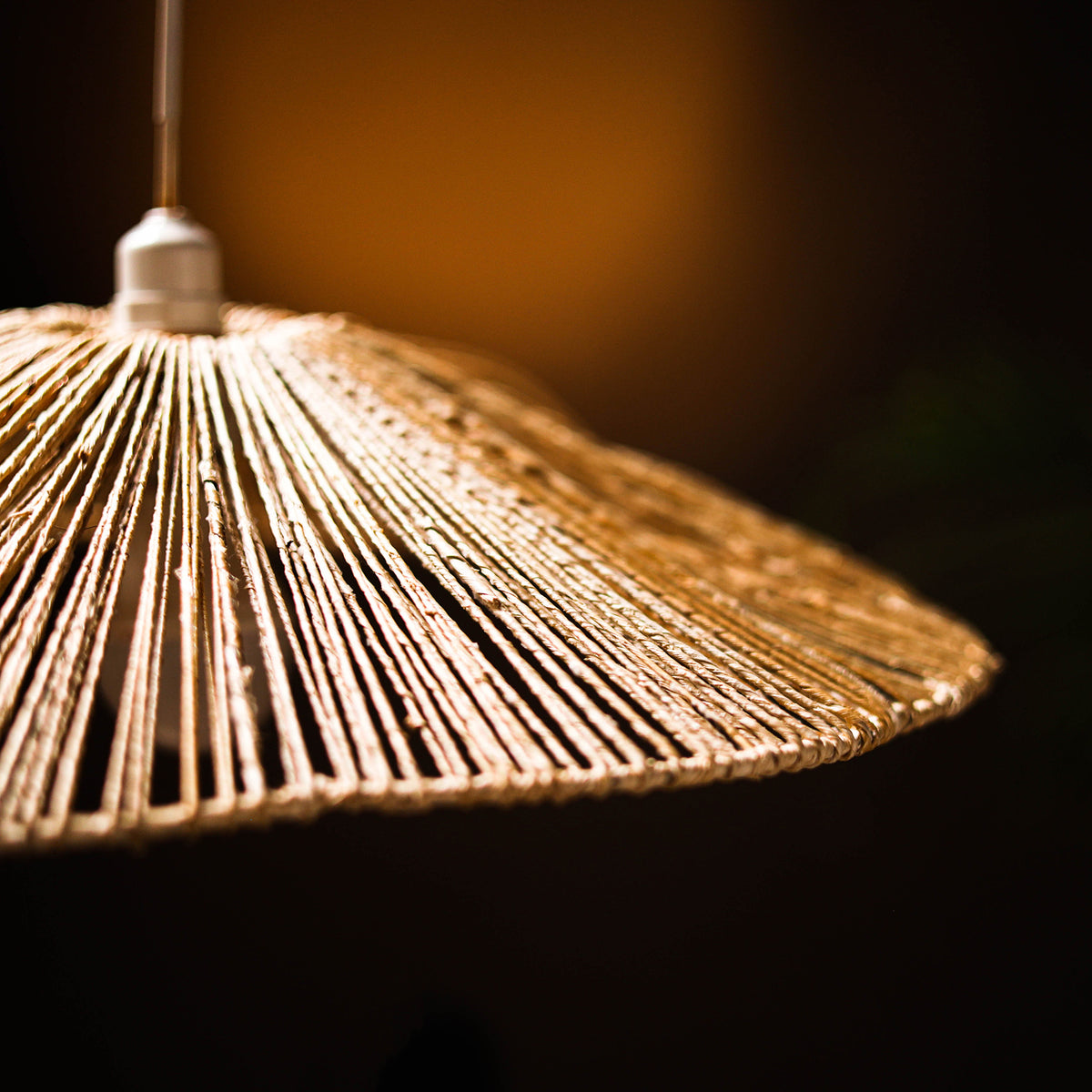 Greenkraft Solane Handcrafted Banana Fiber Lampshade for Home Decor 62