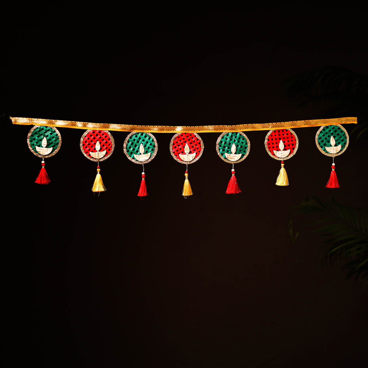Greenkraft Deepam Handcrafted Bamboo Toran for Home Decor 10