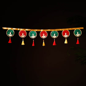 Greenkraft Deepam Handcrafted Bamboo Toran for Home Decor 10