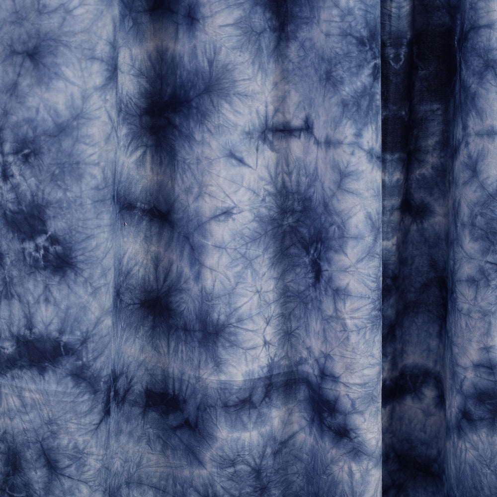 Blue - Tie & Dye Cotton Shibori Curtain for Door (Set of 2) 13