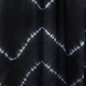 Black - tie & dye cotton shibori curtain for door (set