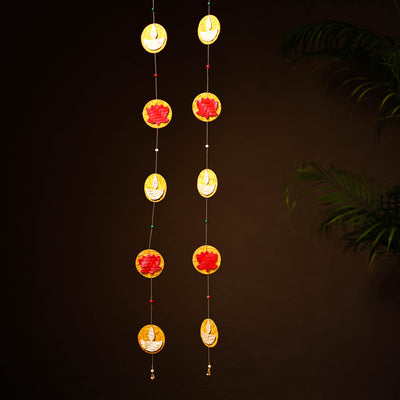 Greenkraft Jyoti Handcrafted Bamboo Toran for Home Decor (Set of 2) 13
