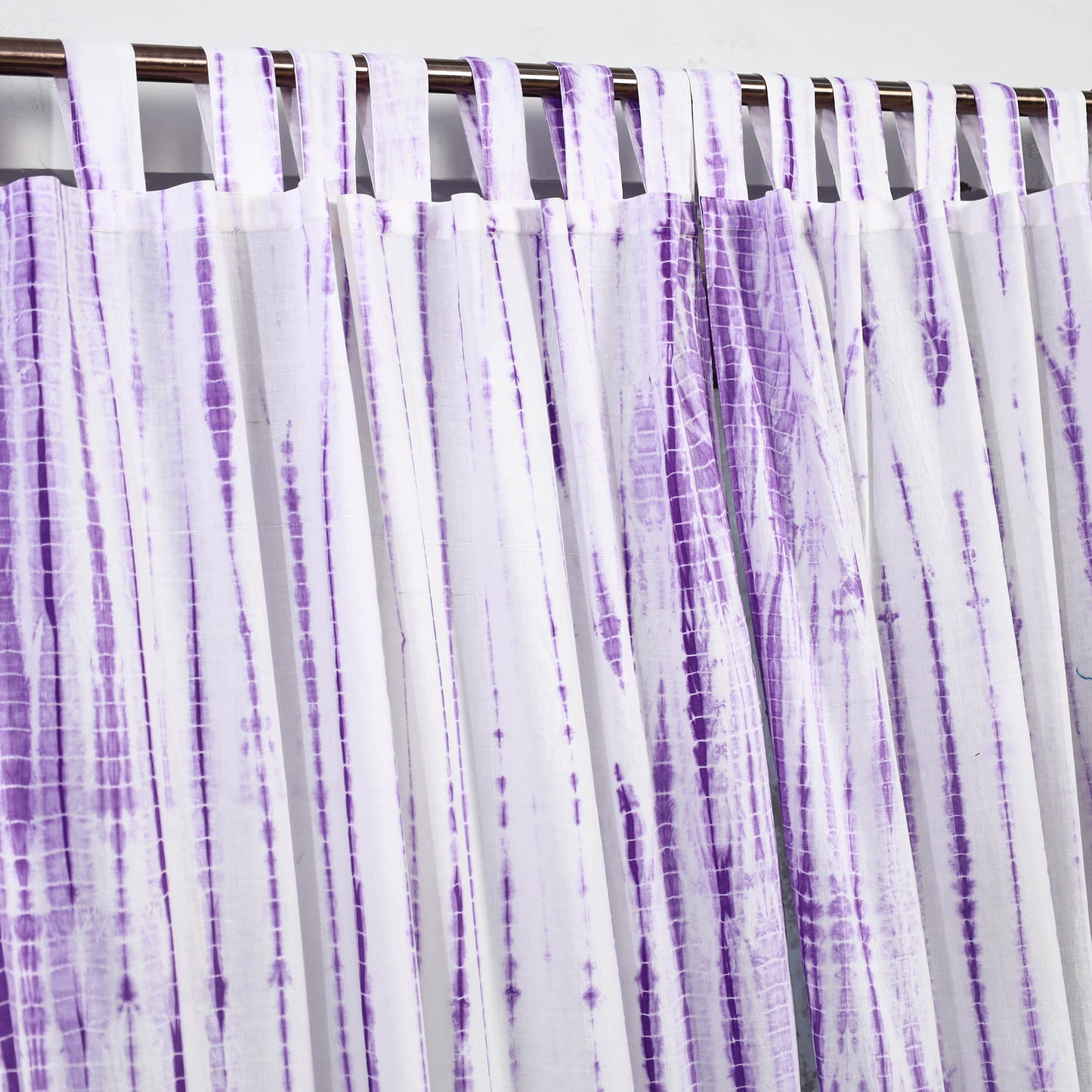 Purple - Tie & Dye Cotton Shibori Curtain for Door (Set of 2) 17