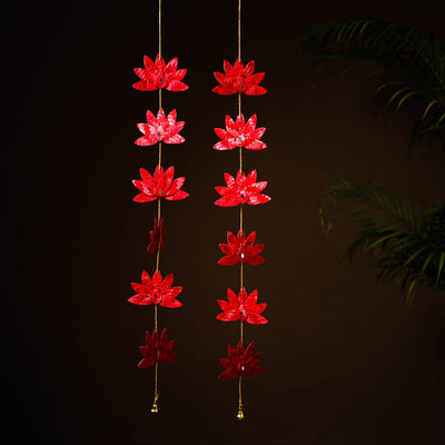 Greenkraft Lotus Handcrafted Bamboo Hangings (Set of 2) 17