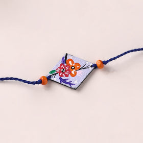 Mandala Art Handpainted Wooden Rakhi 68