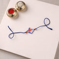 Mandala Art Handpainted Wooden Rakhi 68