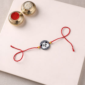 Panda - Handpainted Wooden Rakhi for Kids 01