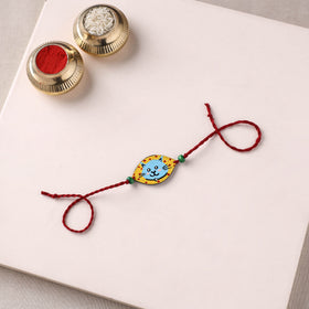 Cat - Handpainted Wooden Rakhi for Kids 02