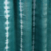 Green - Tie & Dye Cotton Shibori Curtain for Door (Set of 2) 19