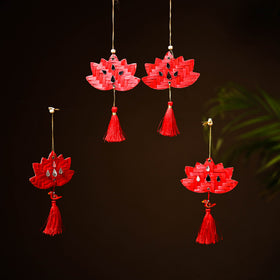 Greenkraft Lotus Handcrafted Bamboo Hangings (Set of 4) 18