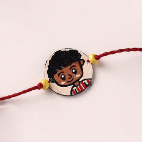 Boy - Handpainted Wooden Rakhi for Kids 05