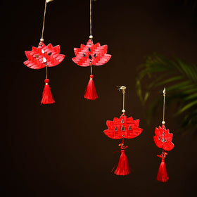 Greenkraft Lotus Handcrafted Bamboo Hangings (Set of 4) 18