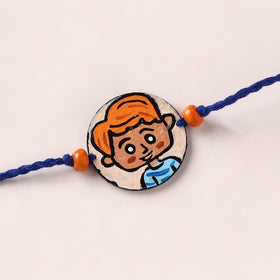 Boy - Handpainted Wooden Rakhi for Kids 06