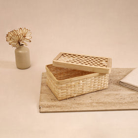 Greenkraft Handcrafted Bamboo Rectangular Box (11 x 7 in) 03