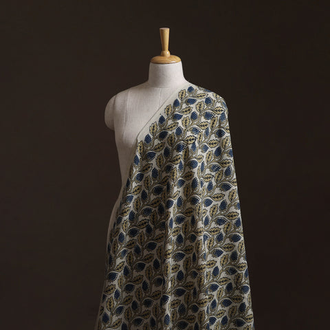 Beige - Kutch Hand Block Print Natural Dyed Cotton Ajrakh Fabric 28