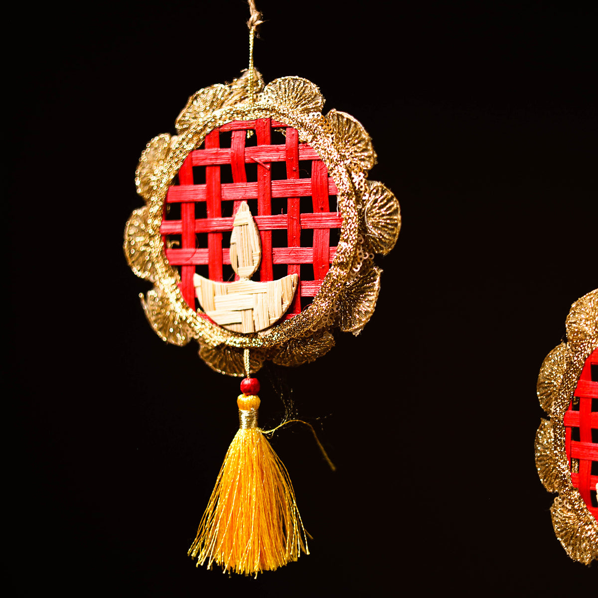 Greenkraft Deepak Handcrafted Bamboo Hangings (Set of 2) 15