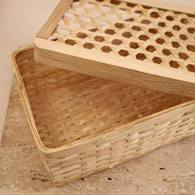 Greenkraft Handcrafted Bamboo Rectangular Box (11 x 7 in) 03