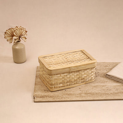 Greenkraft Handcrafted Bamboo Rectangular Box (11 x 7 in) 02