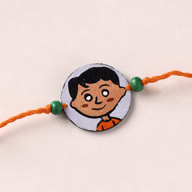 Boy - Handpainted Wooden Rakhi for Kids 10