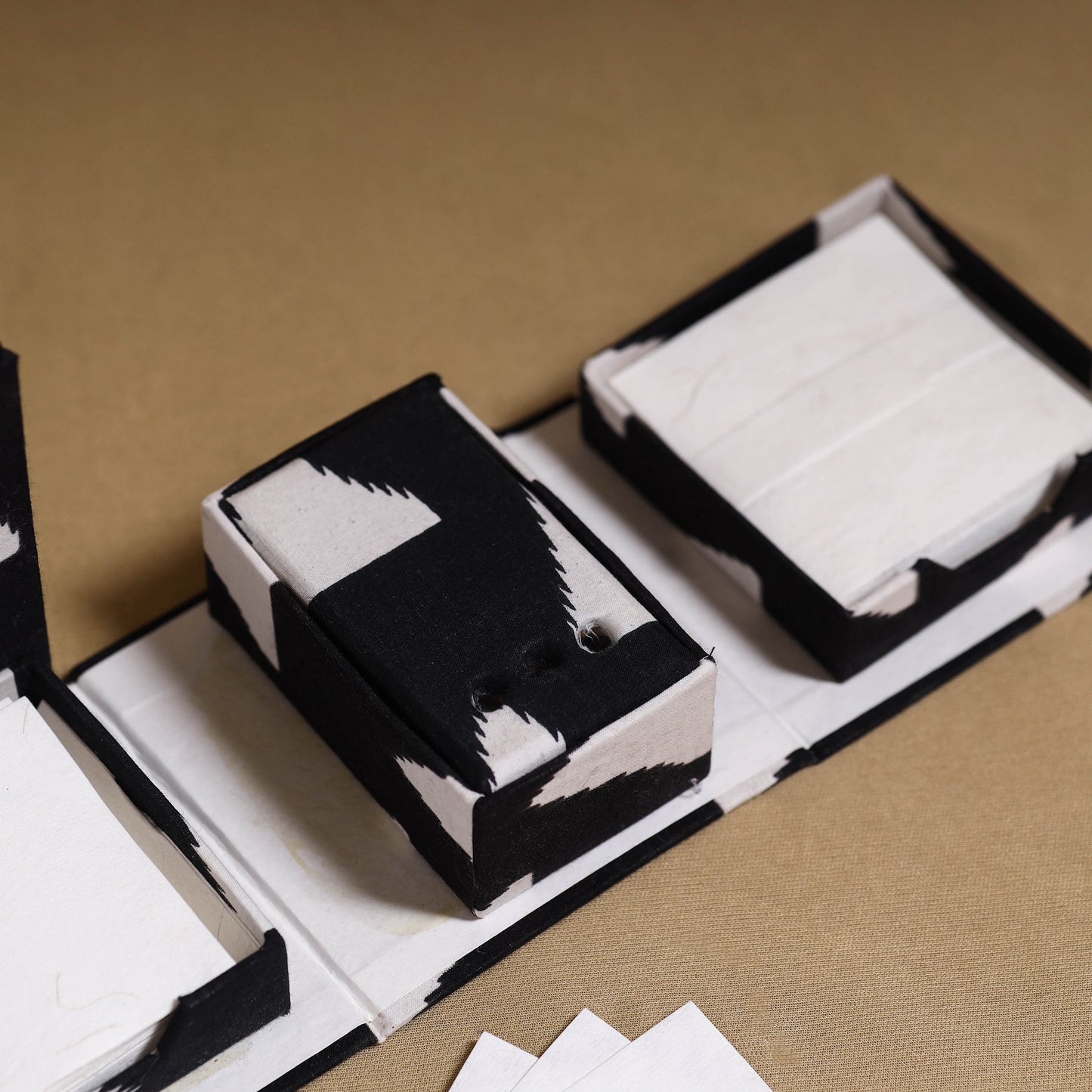 Black - handcrafted printed organizer stationery kit 45