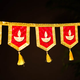 Greenkraft Diya Handcrafted Bamboo Toran for Home Decor 33