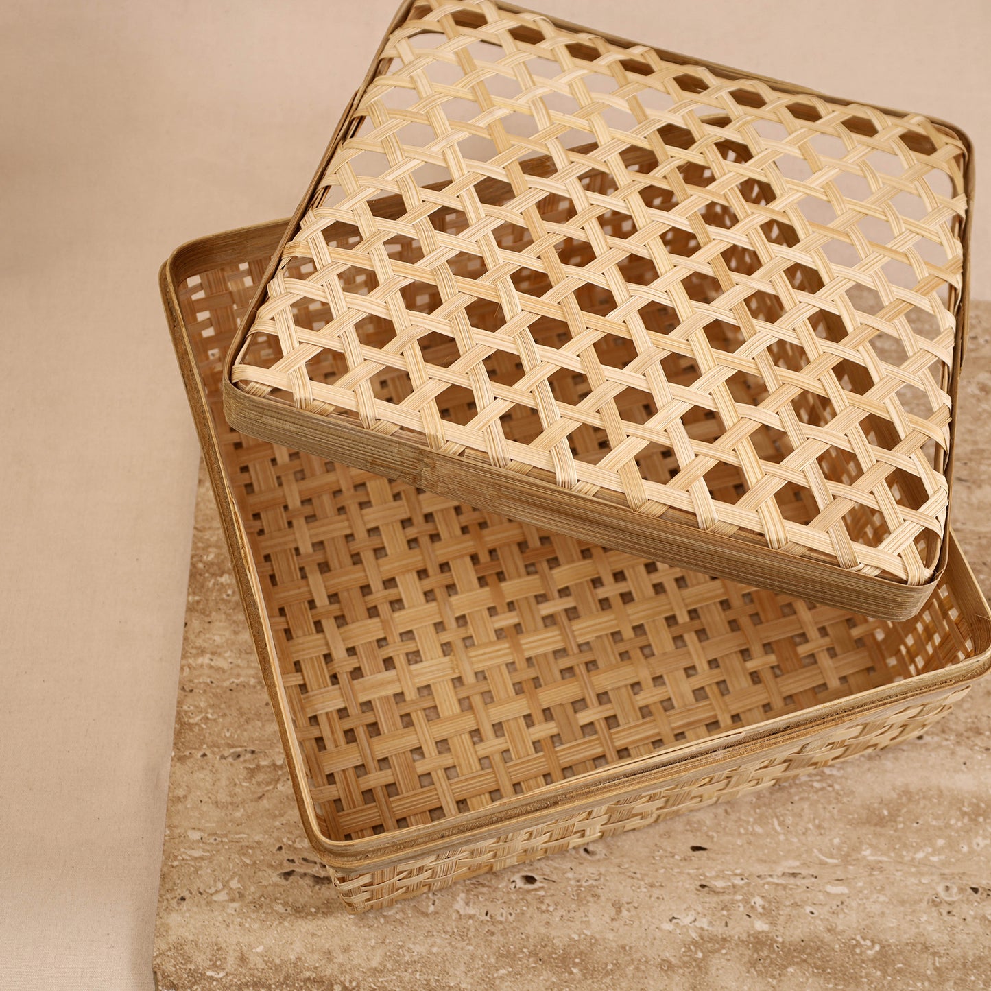 Greenkraft Handcrafted Bamboo Square Box (11 x 11 in) 04