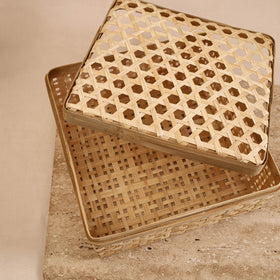 Greenkraft Handcrafted Bamboo Square Box (11 x 11 in) 04