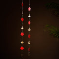 Greenkraft Flower & Diya Handcrafted Bamboo Hangings (Set of 2) 34