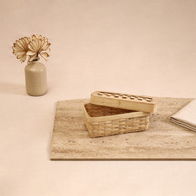 Greenkraft Handcrafted Bamboo Rectangular Box (8 x 4 in) 01