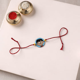 Boy - Handpainted Wooden Rakhi for Kids 16