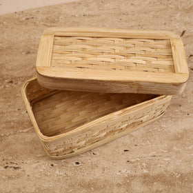 Greenkraft Handcrafted Bamboo Rectangular Box (8 x 4 in) 17